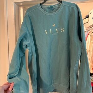 30A Alys Beach Teal Crewneck